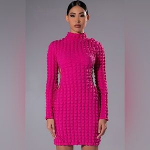 Long Sleeve Mock Neck Dress